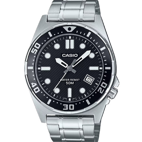 Casio Enticer Standard Black Dial Men 43.6mm A2376 MTD-135D-1AV