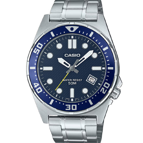 Casio Enticer Standard Black Dial Men 43.6mm A2377 MTD-135D-2AV