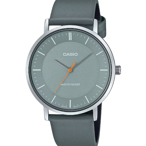 Casio Enticer Standard Grey Dial Men 40mm A2415 MTP-VT04L-8E