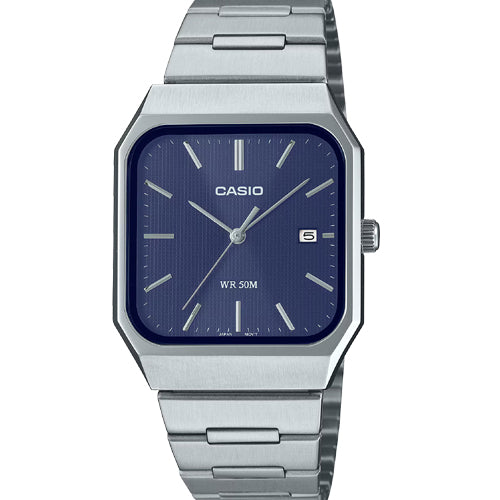 Casio Enticer Standard Blue Dial Men 32.5mm A2466 MTP-B185D-2A1V