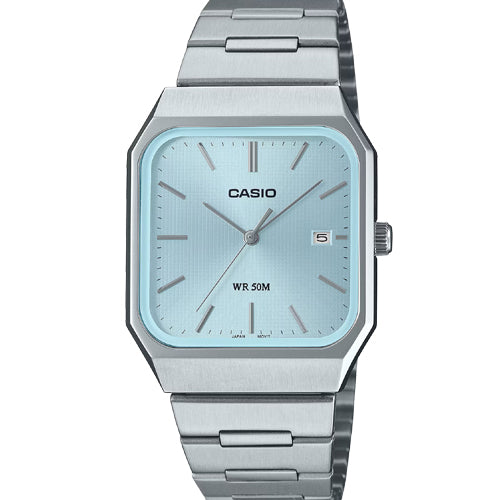 Casio Enticer Standard Ice Blue Dial Men 32.5mm A2467 MTP-B185D-2A2V