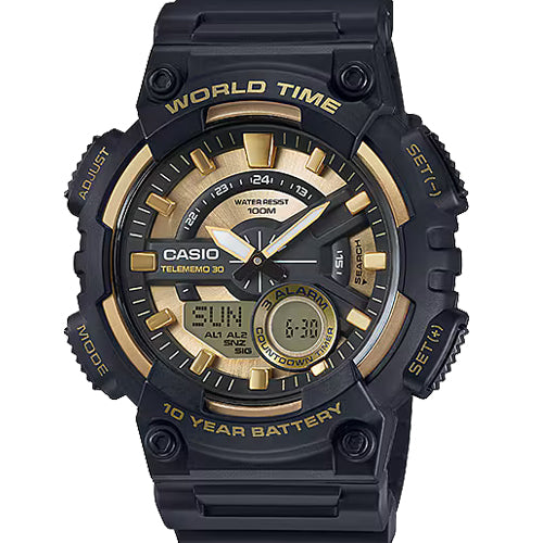 Casio Youth AEQ-110 series Gold Dial Men 48.2mm AD206 AEQ-110BW-9AV