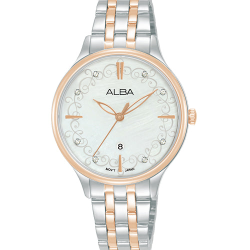 Alba Fashion White Mother-Of-Pearl Dial Women 32.1mm AH7CR2X1