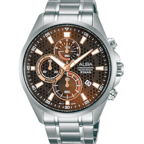 Alba Active Brown Dial Men 43mm AM3871X1