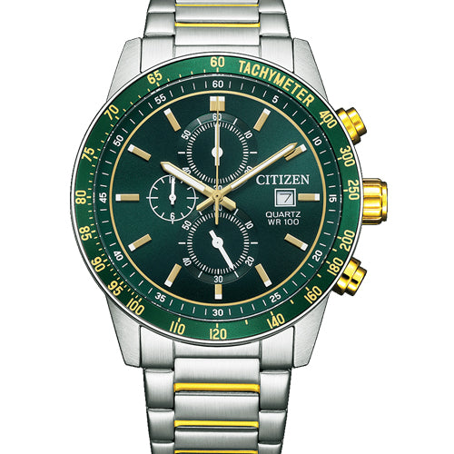 Citizen Sports Green Dial Men 44mm AN3689-55X