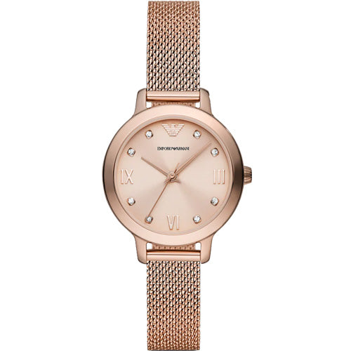 Emporio Armani Cleo Rose Gold Dial Women 32mm