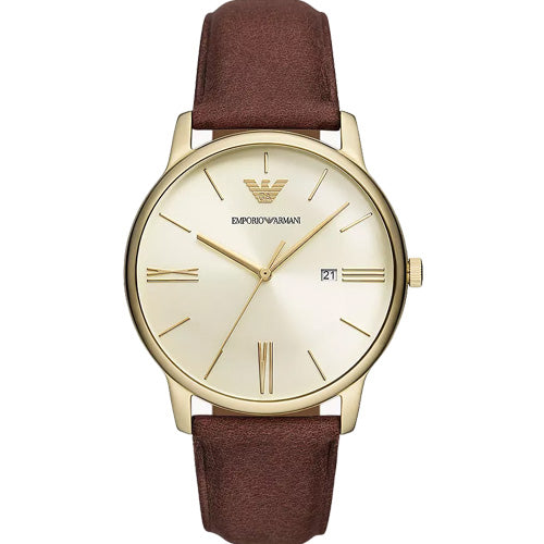 Emporio Armani Minimalist Beige Dial Men 42mm AR11610