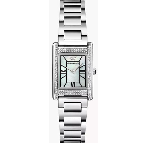 Emporio Armani Genni White Mother-Of-Pearl Dial Women 32mm AR11625