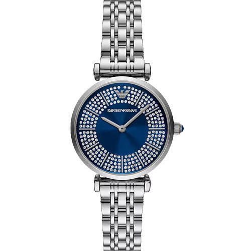 Emporio Armani Gianni T-Bar Blue Dial Women 32mm AR11627