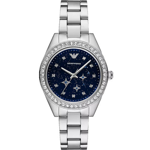 Emporio Armani Leo Blue Sandstone Dial Women 36mm AR11628