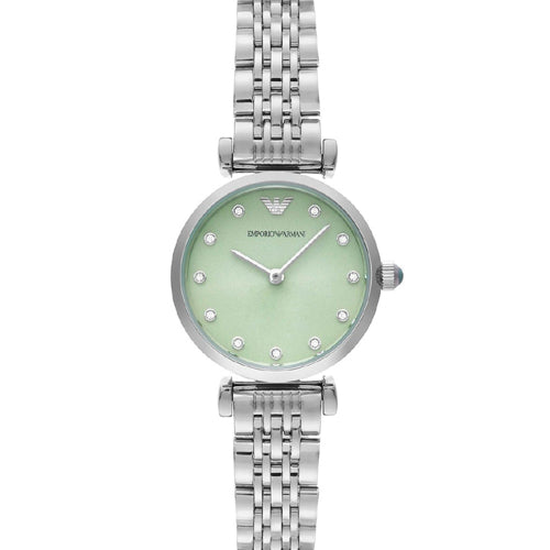 Emporio Armani Gianni T-Bar Mint Green Dial Women 28mm AR11667