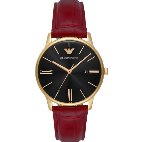 Emporio Armani Minimalist Black Dial Men 39mm AR11673