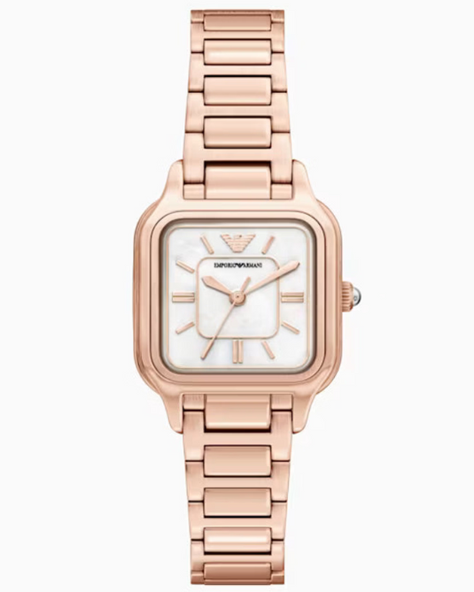 Emporio Armani Genni  White Mother-Of-Pearl Dial Women 35mm AR11743