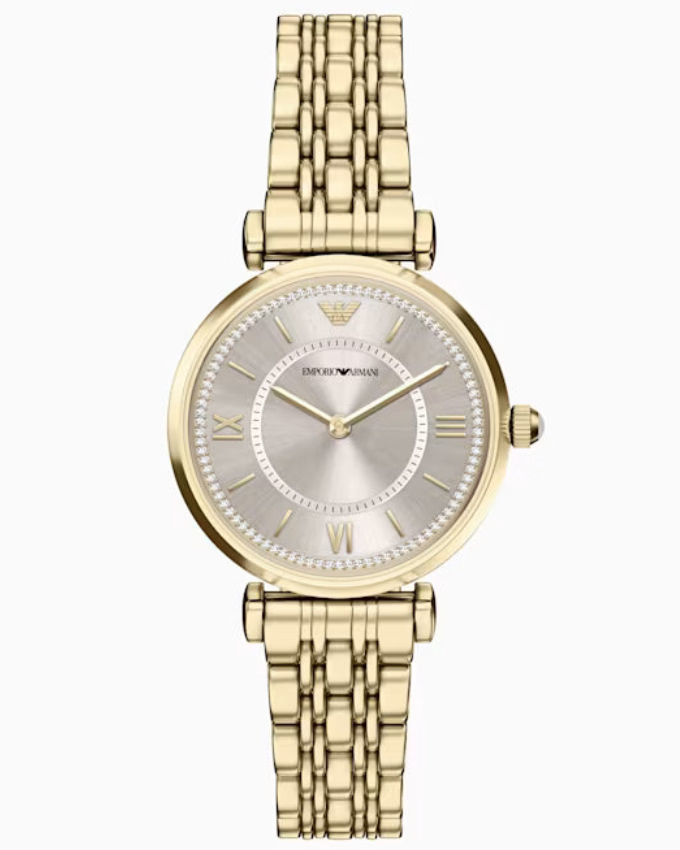 Emporio Armani Gianni T-Bar Beige  Dial Women 32mm AR11766