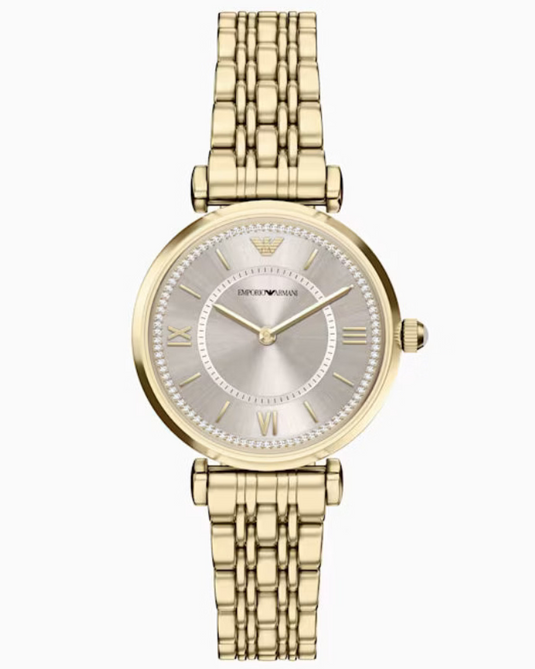 Emporio Armani Gianni T-Bar Beige  Dial Women 32mm AR11766