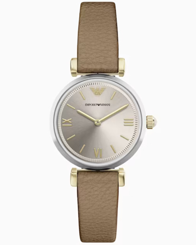 Emporio Armani Gianni T-Bar Gray Dial Women 28mm AR11770