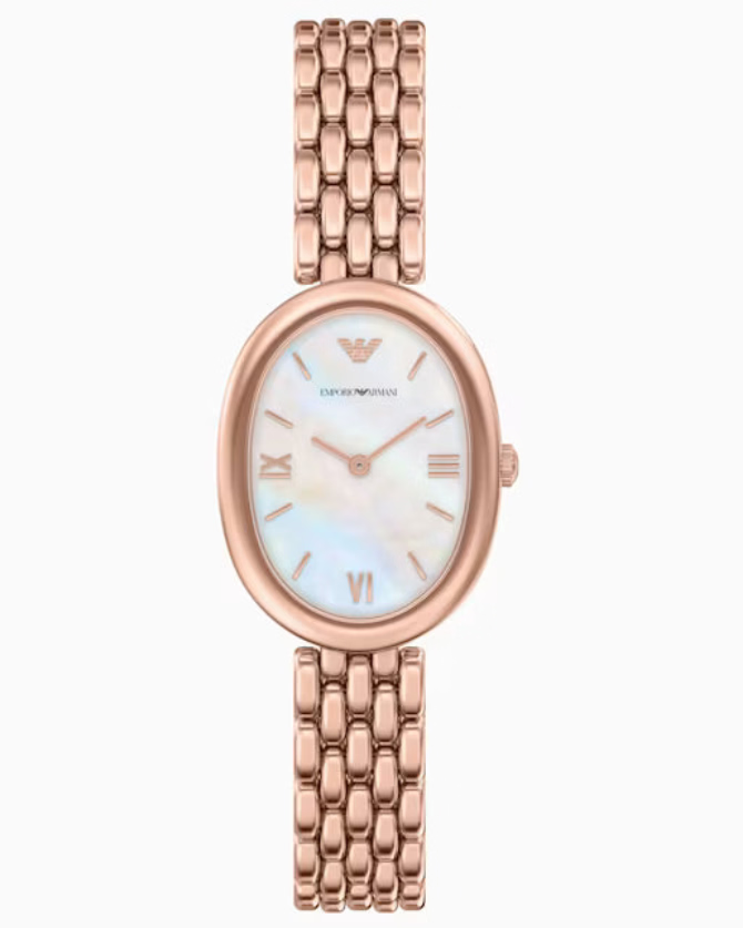 Emporio Armani Sinfonia White Mother-Of-Pearl Dial Women 34mm AR11775