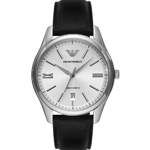 Emporio Armani Meccanico Silver Dial Men 41mm AR60077