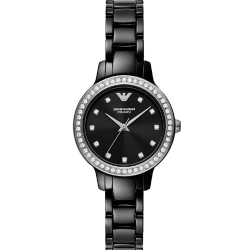 Emporio Armani Ceramica Black Dial Women 32mm AR70008