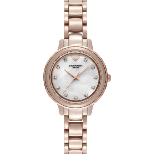 Emporio Armani Cleo White Mother-Of-Pearl Dial Women 32mm AR70018