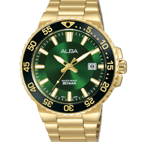 Alba Active Green Dial Men 43.5mm AS9S74X1