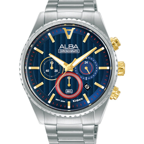 Alba Signa Blue Dial Men 43mm AT3H97X1