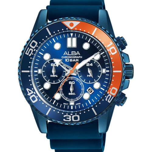 Alba Active Blue Dial Men 45mm AT3J45X1