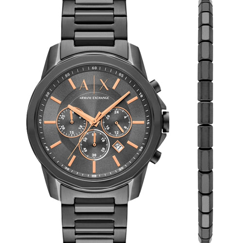 Armani Exchange Banks Grey Dial Men 32mm AX7170SET