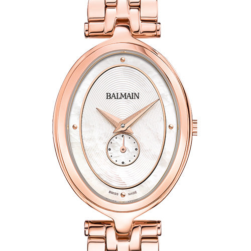 Balmain Haute Elegance Oval White Mother-Of-Pearl Dial Women 32mm