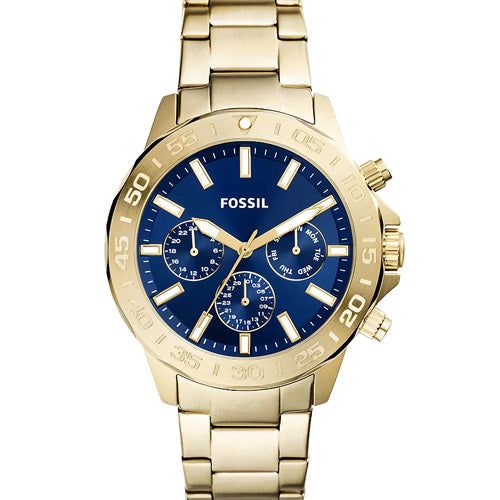 Fossil Bannon Blue Dial Men 45mm BQ2706