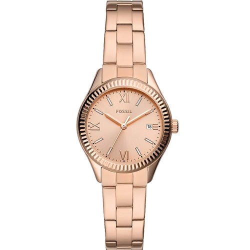 Fossil Rye Rose Gold Dial Women