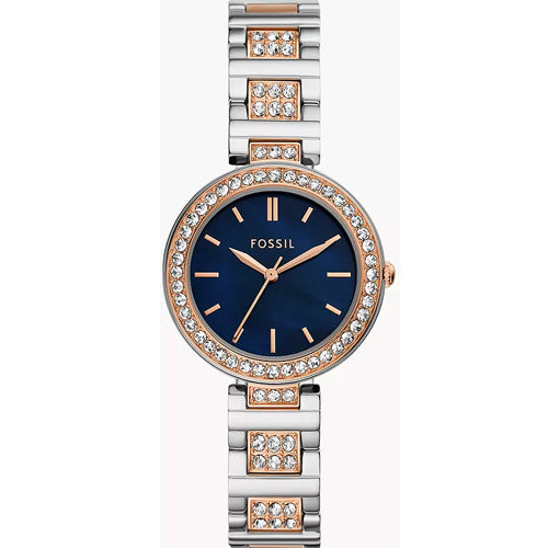 Fossil Karli Blue Mother-Of-Pearl Dial Women 32mm BQ3952