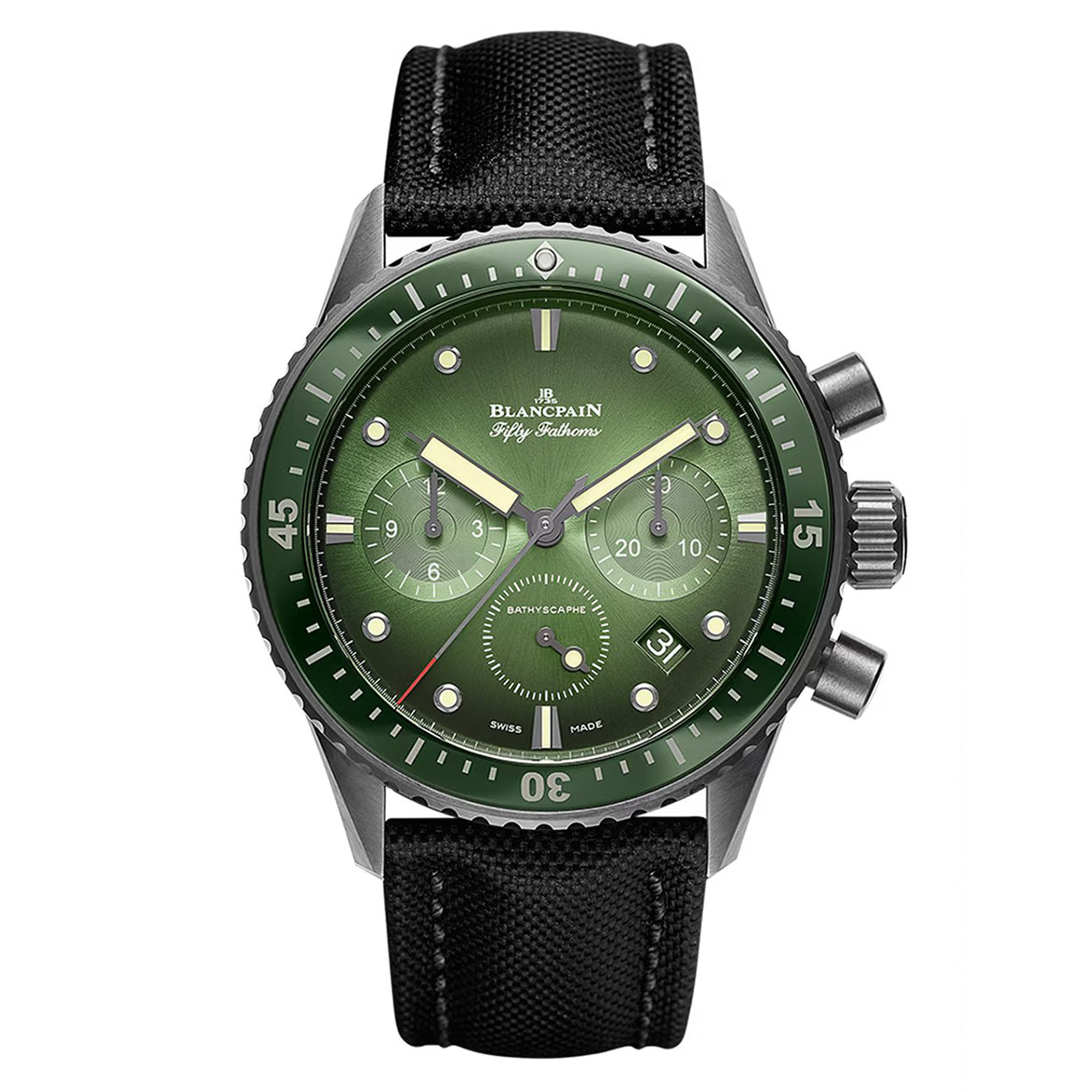 Blancpain Fifty Fathoms Green Dial Men 43.6mm