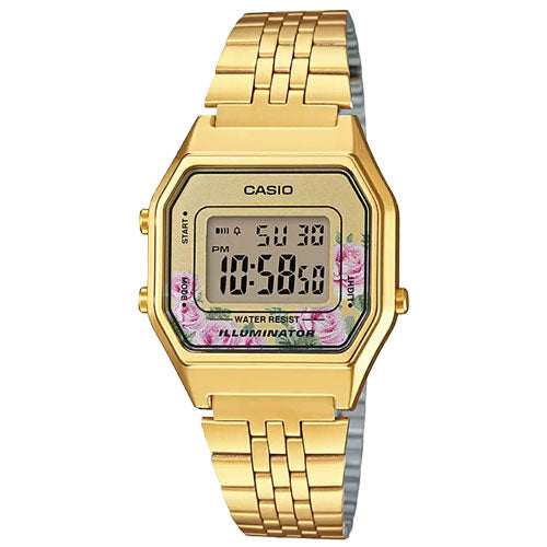 Casio Vintage Yellow Gold Dial Women 28mm