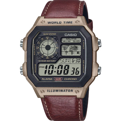 Casio Vintage Standard Black Dial Men 42.1mm D383 AE-1200WHL-5AV