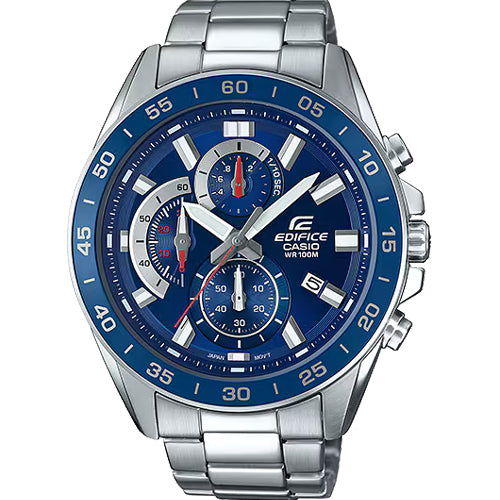 Casio Edifice Standard Chronograph Blue Dial Men 47mm ED555 EFV-550D-2AV