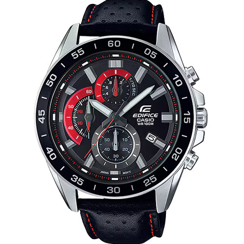 Casio Edifice Standard Chronograph Black Dial Men 47mm ED557 EFV-550L-1AV