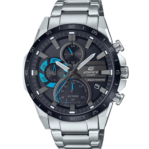 Casio Edifice Solar Powered Chronograph Black Dial Men 45.5mm ED567 EQS-940DB-1BV