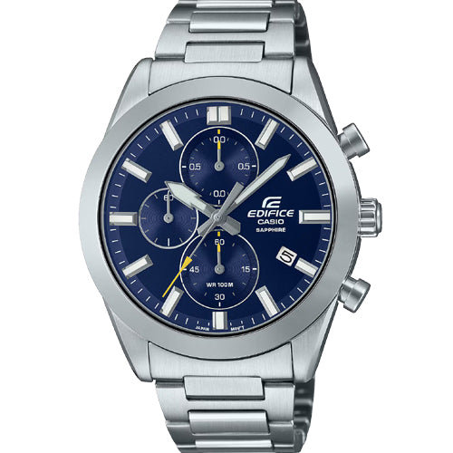 Casio Edifice Standard Chronograph Blue Dial Men 41mm ED581 EFB-710D-2AV