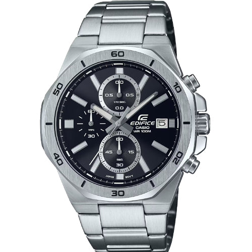 Casio Edifice Standard Chronograph Black Dial Men 44.3mm ED583 EFV-640D-1AV