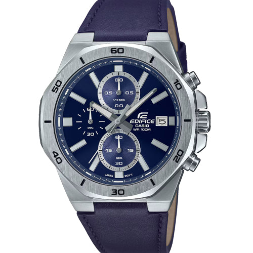Casio Edifice Standard Chronograph Blue Dial Men 44.3mm ED587 EFV-640L-2AV