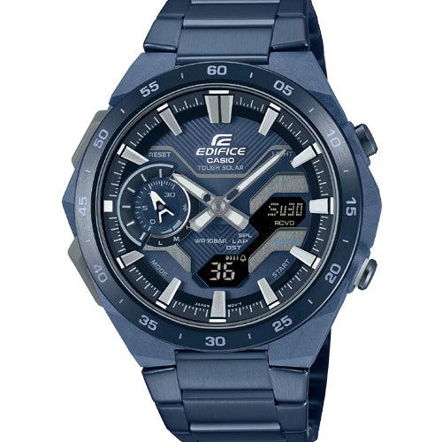 Casio Edifice Windflow Blue Dial Men 48.2mm ED640 ECB-2200CB-2A