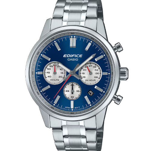 Casio Edifice Standard Chronograph Blue Dial Men 40.5mm ED656 EFR-575D-2A