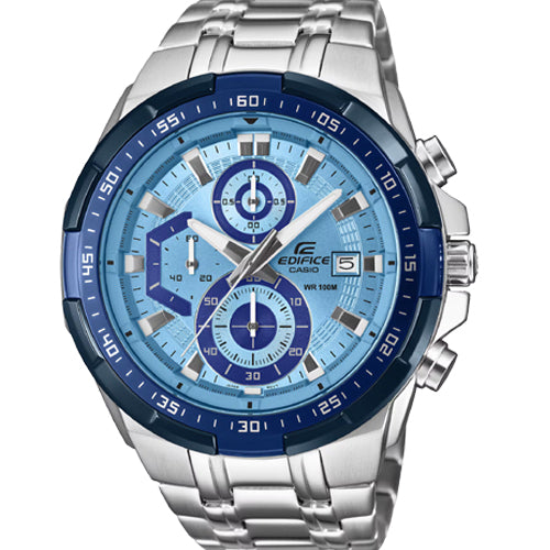 Casio Edifice Chronograph Blue Dial Men 49.5mm ED674 EFR-539DE-2AV