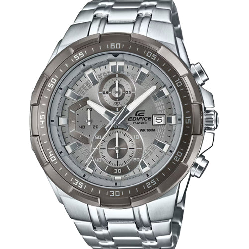 Casio Edifice Chronograph Grey Dial Men 49.5mm ED676 EFR-539DE-8AV