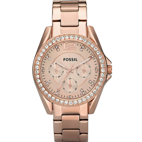 Fossil Riley Rose Gold Dial Women 38mm