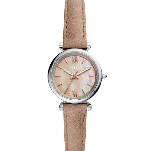 Fossil Carlie Mini Mother-Of-Pearl Dial Women 28mm