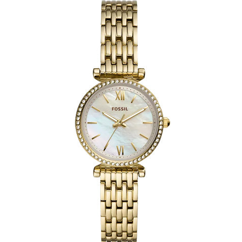 Fossil Carlie Mini White Mother-Of-Pearl Dial Women