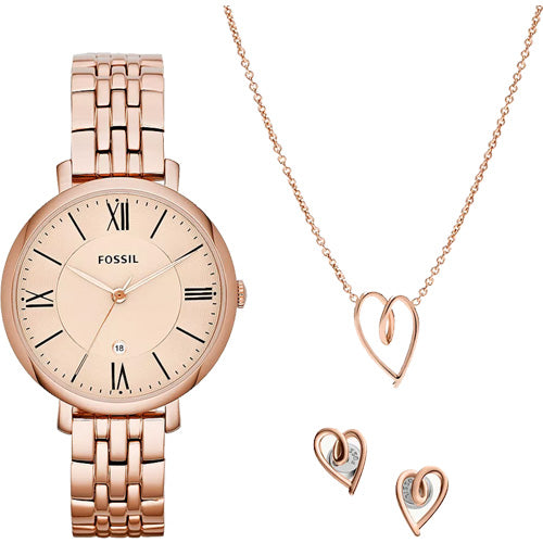 Fossil Jacqueline Rose Gold Dial Women 36mm