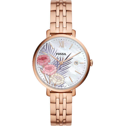 Fossil Jacqueline White Mother-Of-Pearl Dial Women 36mm